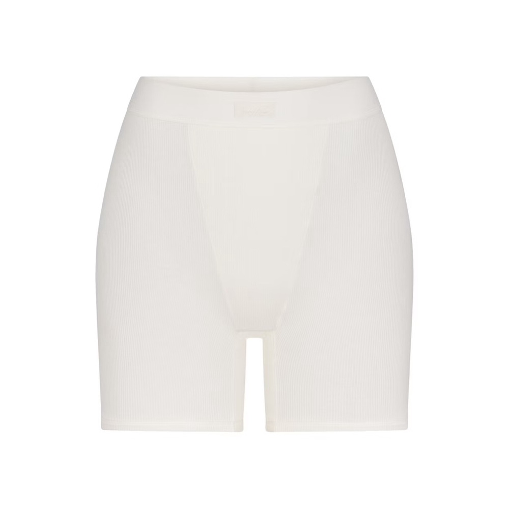 Skims Women’s Cotton White Boxer Briefs